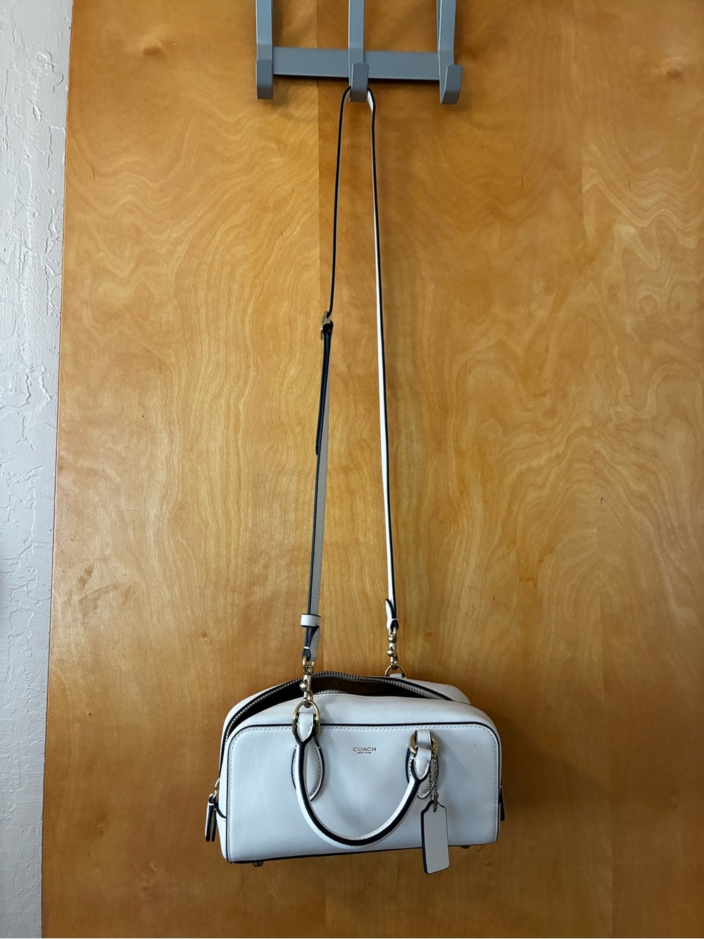 Coach Cream Leather Mini Satchel with Gold Hardware - Picture 5 of 7